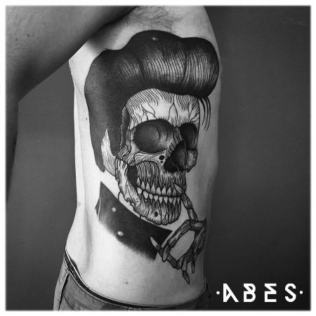 Tattoos - ELVIS SKULL - 119810